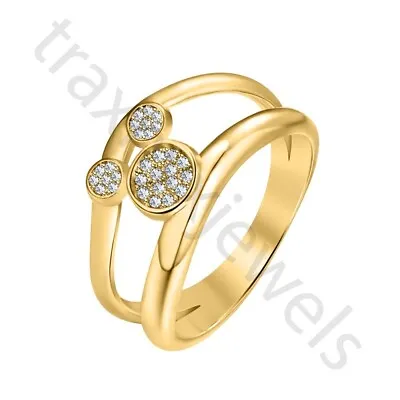 0.50 Ctw Simulated Diamond 14K Yellow Gold Over Mickey Mouse Engagement Ring • $68.28