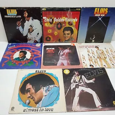 Untested Lot Of 8 Elvis Vinyl Record Albums • $9.99