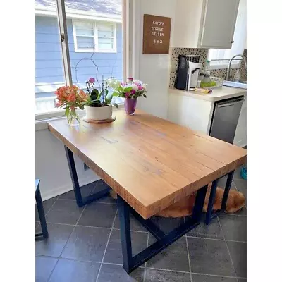 Industrial Reclaimed Pine Barn Wood Solid Rustic Dining Table Space Saver • $429