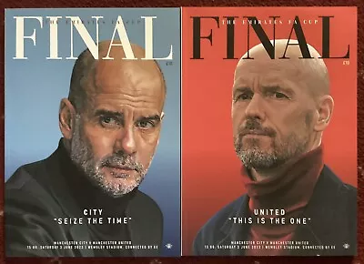 2023 FA Cup Final Programme (with Reversible Cover) Man City V Man United • £13