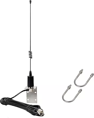 UAYESOK Stainless Steel Marine VHF Antenna 15 Inch Low Profile Boat Antenna For • $63.09