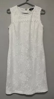 Karl Lagerfeld Paris White Eyelet Dress Size 8 • $15