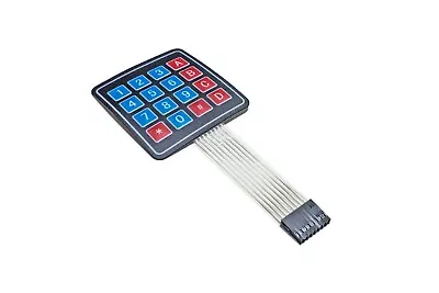 5pcs 4x4 Membrane Keypad 16 Key Switch Button Array For Arduino RPi ESP AVR Pic • $9.95