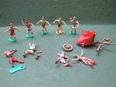 £10.50 • Buy Vintage Timpo Swoppet Roman Spares Lot + Damaged Vikings & Chariot
