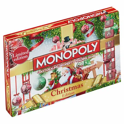 £34.99 • Buy Monopoly | Christmas Edition | Fun Family Classic Board Game 