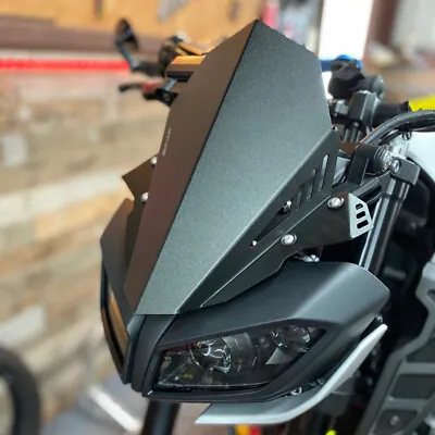 Motorcycle Windshield Windscreen Aluminum Wind Deflectors For YAMAHA MT-09 17-20 • $35.99