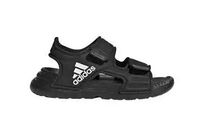 Adidas Unisex Infant Altaswim Sandals Core Black/Cloud White/Grey Six Size 7K US • $49.69