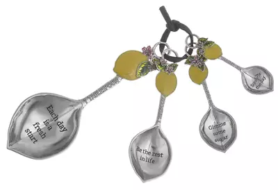 Ganz Colored  Lemon   Measuring Spoons  ~~  Set Of 4 ~~  NEW    • $21.99