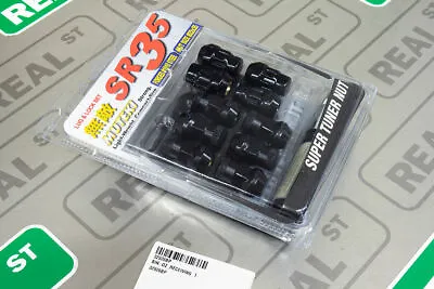 MUTEKI SR35 Closed End Lug Nuts With Lock Set 12X1.50 35mm Black 32926BP • $103.55