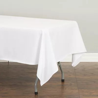 60 X 126 In. Rectangular Polyester Tablecloths For 8 Ft. Tables Banquet Party • $8.55