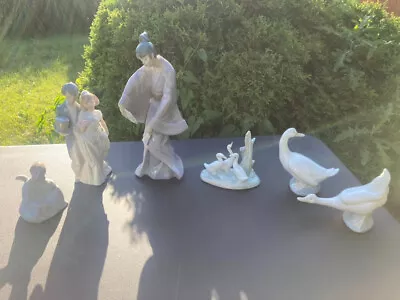 6 Lot Lladro NAO Figure Wedding Angel Ducks Geese Japanese Geisha Made In Spain • $143.50