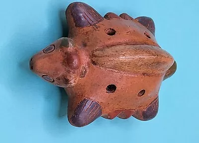 Vintage Mexican Hand-Crafted Clay Pottery Horned Frog-Lzard Flute/Whistle G-note • $12.99