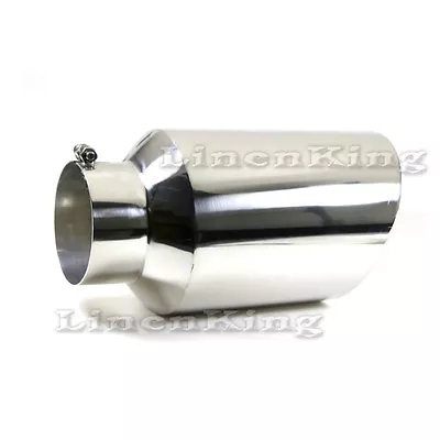 Inlet 5  Outlet 8  - 15  Long Stainless Steel Rolled Edge 20° Exhaust Tip Diesel • $37.80