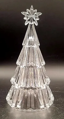 Vintage Mikasa Starshine Christmas Tree Sculpture Full Lead Crystal 8.5   • $17.40