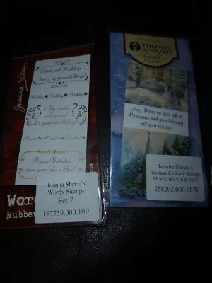 £12 • Buy Joanna Sheen Thomas Kinkade And Wordy Rubber Stamps
