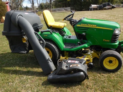 $6400 • Buy John Deere X585 Tractor 4x4 Hydro Power Steering Power Bagger Kawasaki 25HP