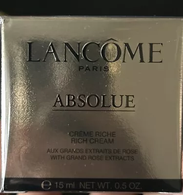 Lancome Absolue Soft Cream With Grand Rose Extracts 15ml 0.5oz New In Box • £40