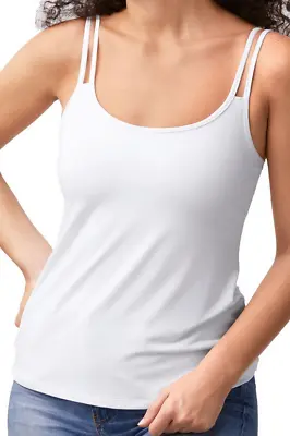 Amoena Valletta Vest Top UK 18 Mastectomy Pockets Post Surgery Foam Padding • $47.98