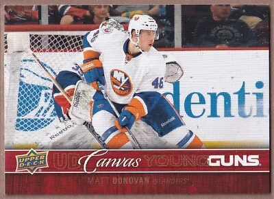 2012-13 Upper Deck Young Guns Canvas #C108 Matt Donovan RC - New York Islanders • $9.99