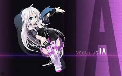 Anime Girls Vocaloid Ia Long Hair Gray Blue Eyes Aqua Playmat Game Mat Desk • $36.99