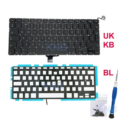 New For Macbook Pro 13  A1278 UK Keyboard With Backlight Screw 2009-2012 Years • $22.99