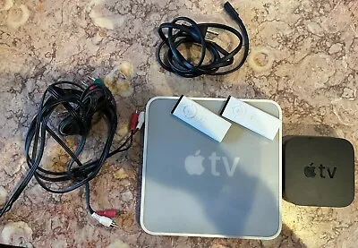 Lot Of 2: Apple TV 1st Gen And First Black Version • $10