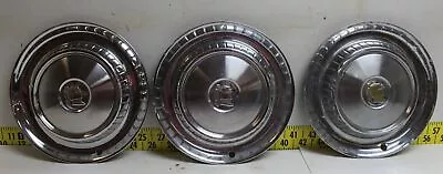 $106.21 • Buy Used OEM Set Of 3 Mopar 14  Hub Caps 1732320 1957 Dodge Royal Lancer (4123)