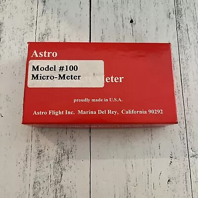 Astro Flight Model 100 Digital Micro Meter Voltmeter • $14.99