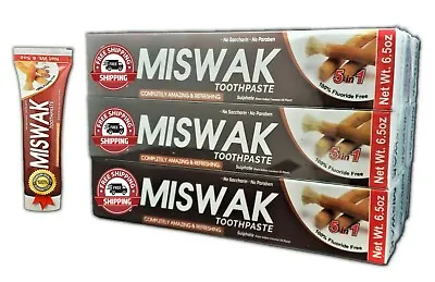 Miswak Toothpaste New 5 In 1 Formula 6 Pack Oral Care 100% Vegetable Base • $121.95