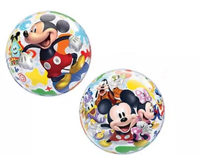 22  Bubble Mickey Mouse And Friends Disney Stretchy Plastic Balloon Party • $7.99