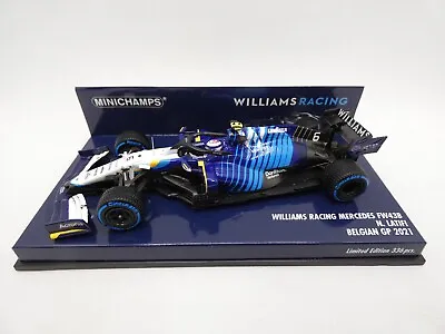 2021 Williams Racing Mercedes FW43B N. Latifi Belgian GP Minichamps 1/43 F1 • $63.77