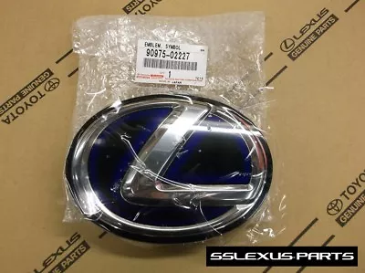 $90 • Buy Lexus CT200H (2011-2013) OEM Genuine Front Grille  L  LOGO HYBRID EMBLEM In Blue