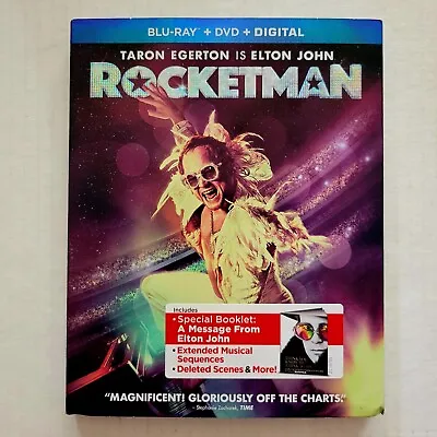 ROCKETMAN (Blu-Ray/DVD 2019) Includes ELTON JOHN BOOKLET - New & Sealed  • $9.26