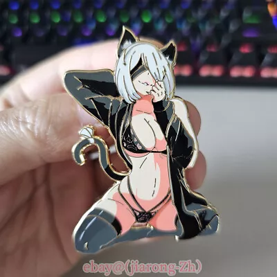 Game NieR:Automata YoRHa No.2 Type B 2B High Quality Metal Pin Badge Collectible • $19.50