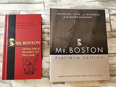 2x Mr. Boston: 1500 Recipes Tools And Techniques & All New Official Bartender • $12