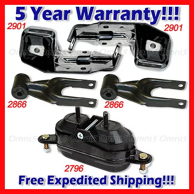 L769 Fits: 95-05 Chevrolet Monte Carlo 3.1L 3.4L 3.8L Engine Motor Mount Set 5pc • $76.87