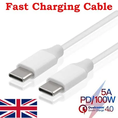 FOR Original MacBook Charger Cable Type C USB-C Cable 100W For Pro/Air 2019-2021 • £5.95