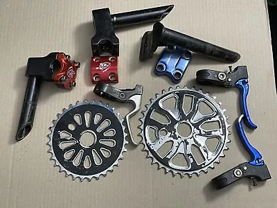 BMX Parts Lot Early 2000s Mongoose Neck Stem Chainring No Bolts No Screws  Spare • $29.99