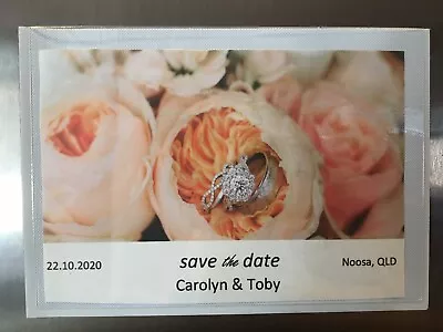 30 X Premium Quality Magnetic Fridge Photo Pouches Ideal4 Weddings Save The Date • $35.20