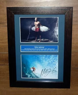 $69.99 • Buy Mick Fanning World Champion 2007 2009 2013 Surfing Signed Timber Look Frame