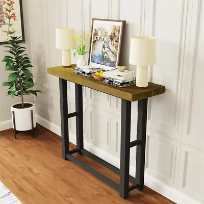 Heavy Duty Console Table For Entryway Wooden Sofa Table Rustic Hallway Tables • $39.90