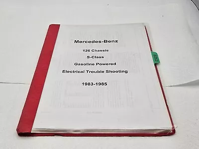 1983 1985 Mercedes 126 Electrical Wiring Troubleshooting Service Manual - Pls Rd • $49.99