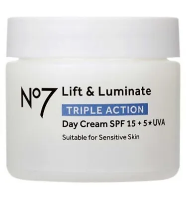 No7 Lift & Luminate Triple Action Day Cream SPF15 - 50ml • £29.95