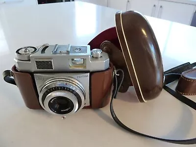 Vintage Zeiss Ikon Contina Camera W/Leather Case 1950s • $125