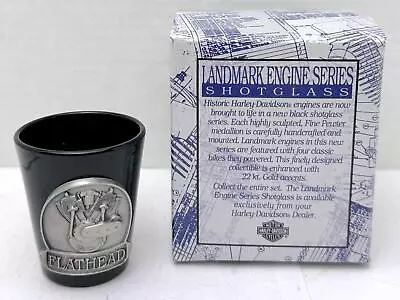 1992 Harley Davidson Fine Pewter Shot Glass Flathead V-Twin Engine Series • $26.20