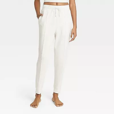 Women's Sandwash Joggers - All In Motion Cream M • $14.99