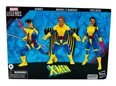 Marvel Legends X-Men 60th Anniversary Figure 3 Pack Banshee Gambit Psylocke Set • $120