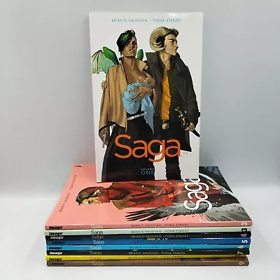Saga Image Comics TPB Vols. 1-9 Graphic Novels • £59.95