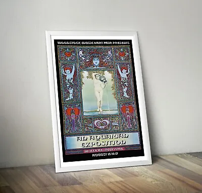 $4.40 • Buy Woodstock Art Nouveau Style Concert Poster Reproduction Print 60s Psychedelic 