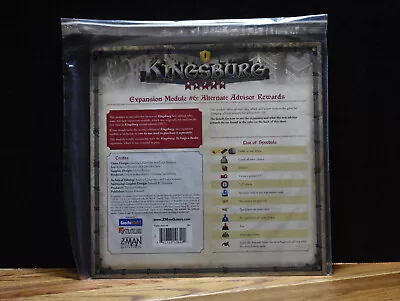 Z-Man Games- Kingsburg: Expansion Module 6 - Alternate Advisor Rewards • $11.95